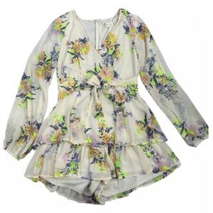 NWT Altar'd State Floral Long Sleeve Romper